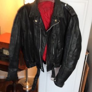 1970’s vintage leather motorcycle jacket.